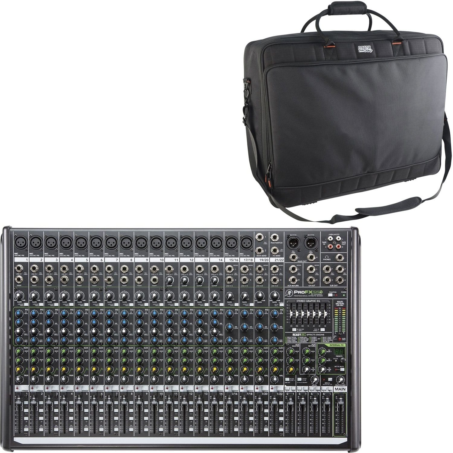 Mackie ProFX22v2 22-Channel Mixer with Gator Bag - PSSL ProSound and Stage Lighting