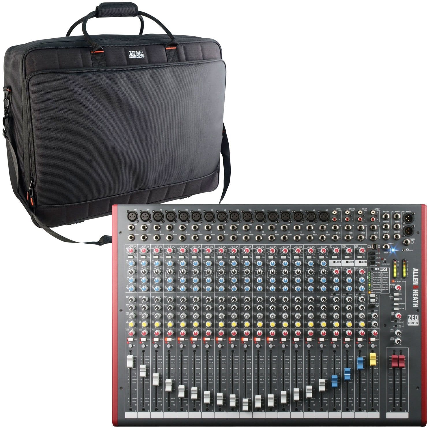 Allen & Heath ZED-22FX USB Mixer with FX & Gator Bag - PSSL ProSound and Stage Lighting