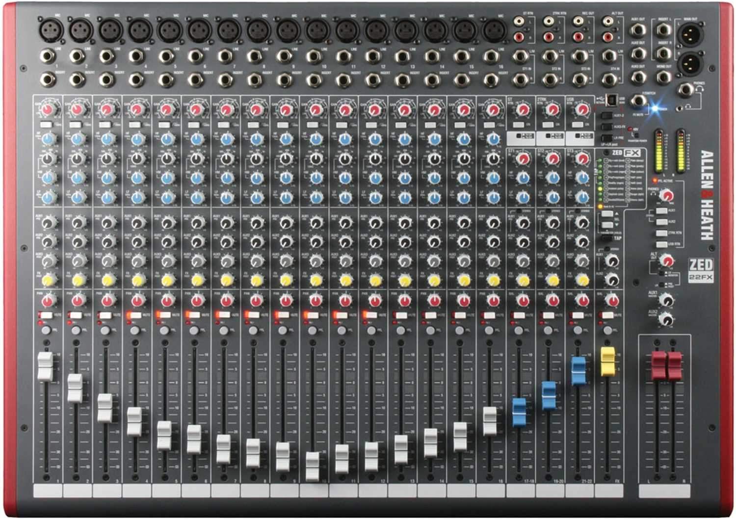 Allen & Heath ZED-22FX USB Mixer with FX & Gator Bag - PSSL ProSound and Stage Lighting