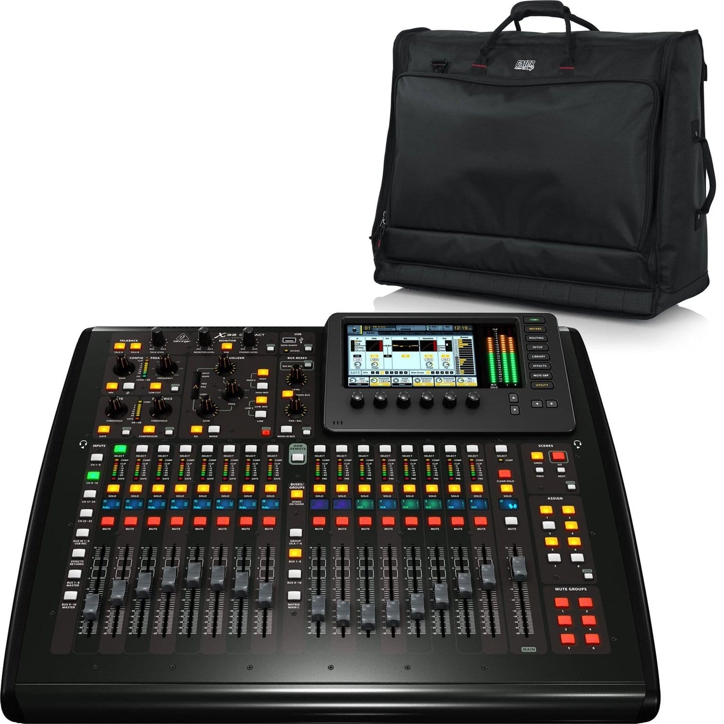 Behringer X32 Compact 40-Input Digital Mixer with Gator Bag - PSSL ProSound and Stage Lighting