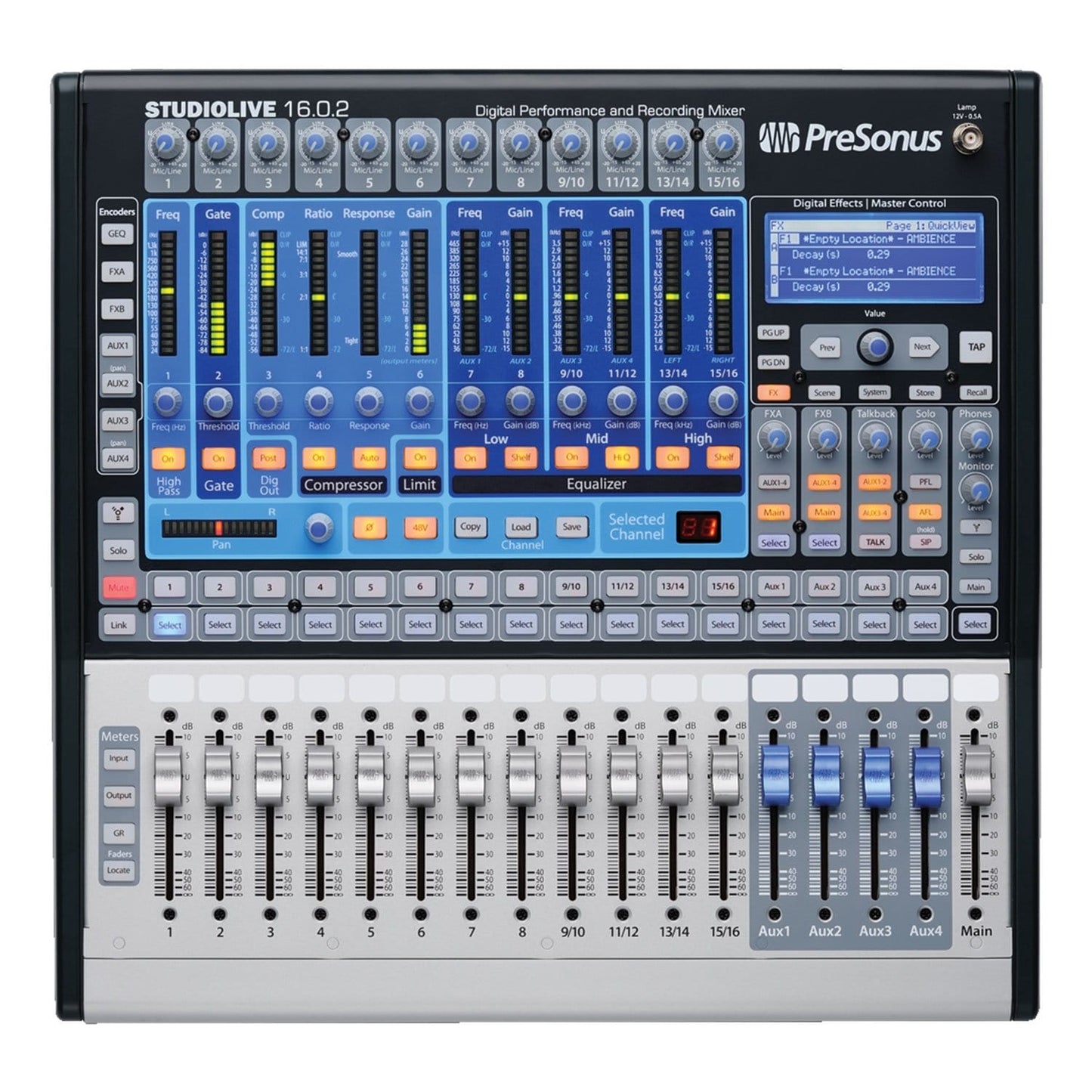 PreSonus StudioLive 16.0.2 USB Digital Mixer with Gator Waterproof Case - PSSL ProSound and Stage Lighting