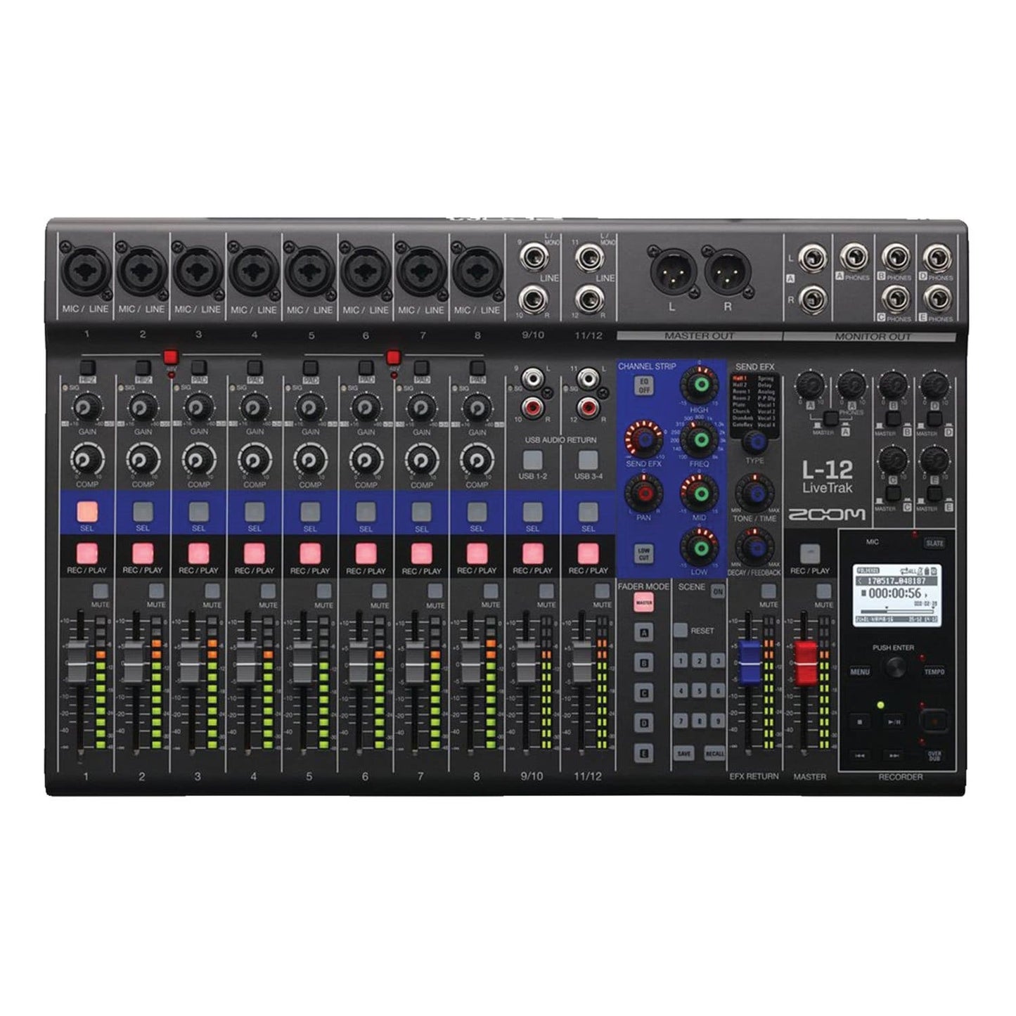 Zoom LiveTrak L-12 Digital Mixer & Recorder with Gator Bag - PSSL ProSound and Stage Lighting