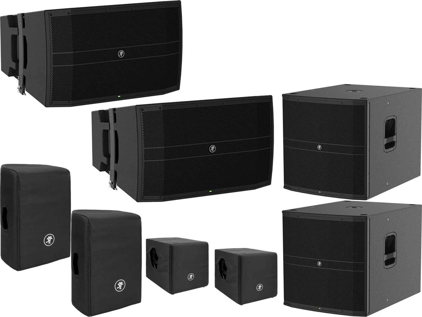 Mackie DRM12A 12-In Array Speakers with 18-In Subs & Bags - PSSL ProSound and Stage Lighting