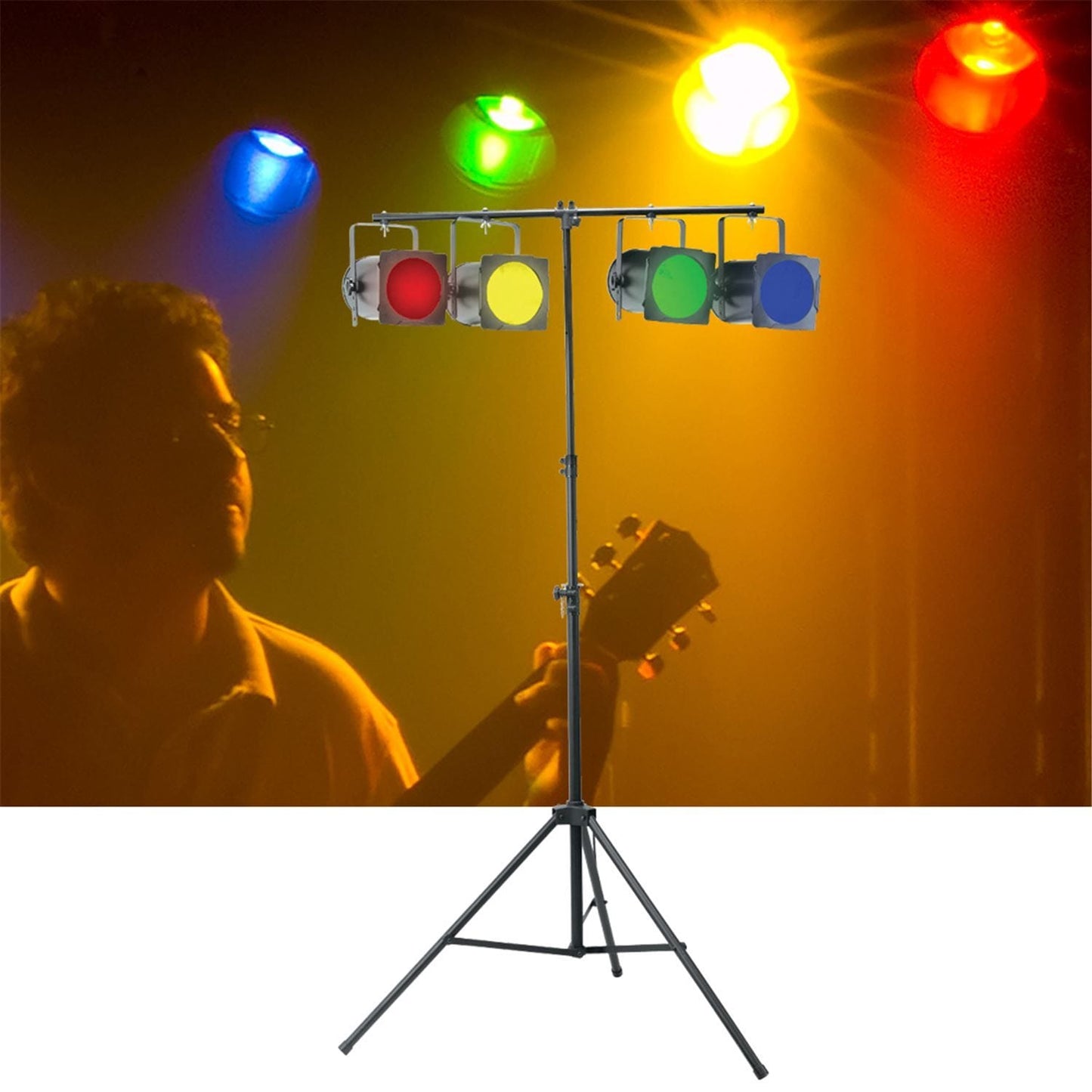 Eliminator Par-38 Pak 4x Can Light & Stand System - PSSL ProSound and Stage Lighting