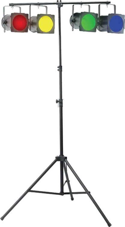 Eliminator Par-38 Pak 4x Can Light & Stand System - PSSL ProSound and Stage Lighting