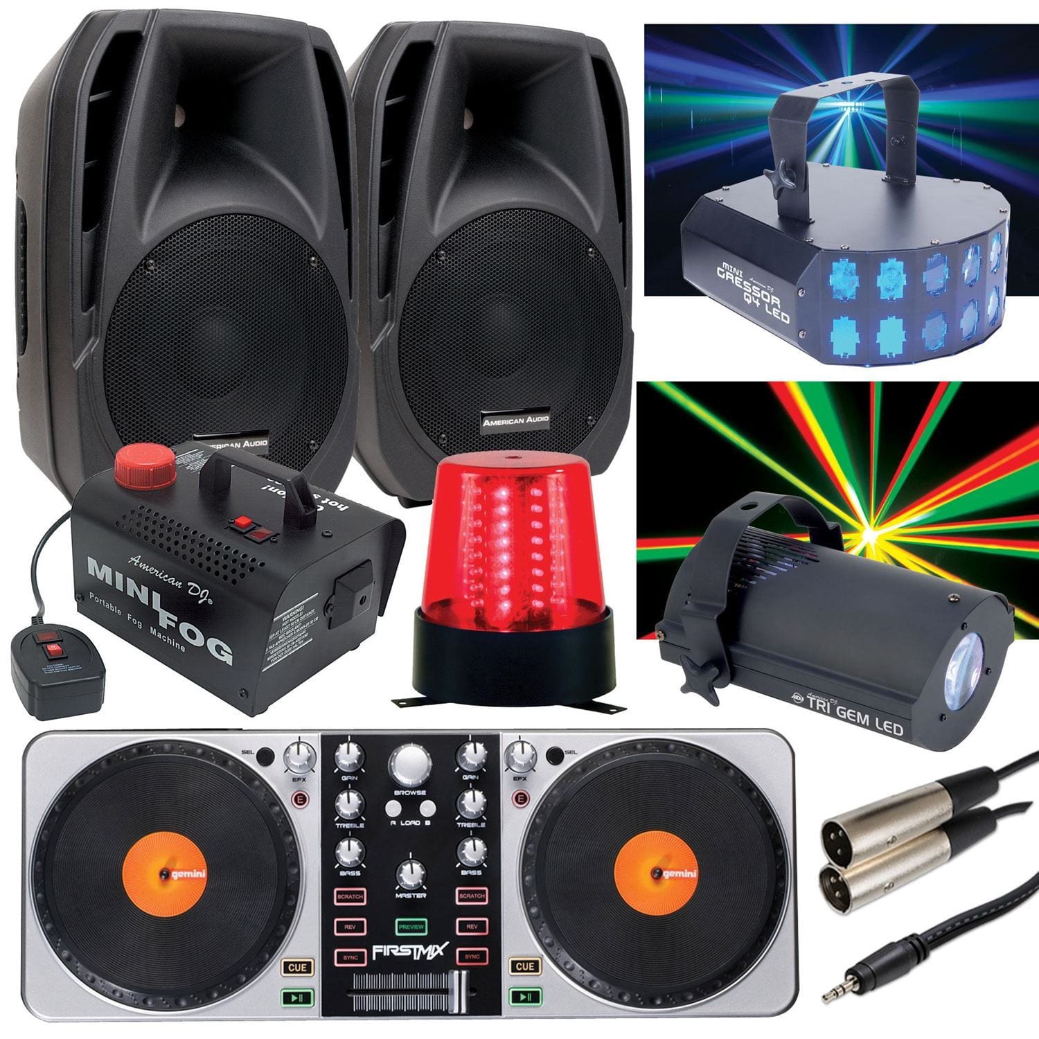 Complete Dance House Party Audio & Light Kit Pac - PSSL ProSound and Stage Lighting