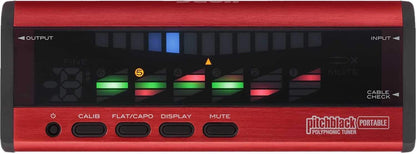 Korg PB04RD Pitchblack Portable Tuner - Red - PSSL ProSound and Stage Lighting