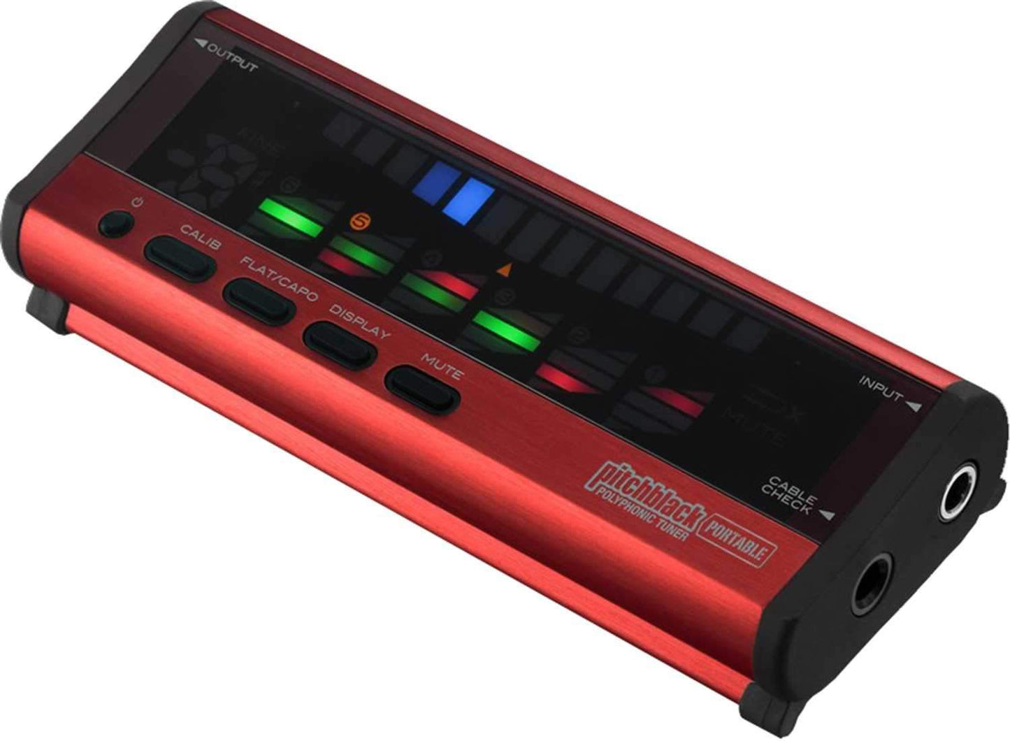 Korg PB04RD Pitchblack Portable Tuner - Red - PSSL ProSound and Stage Lighting