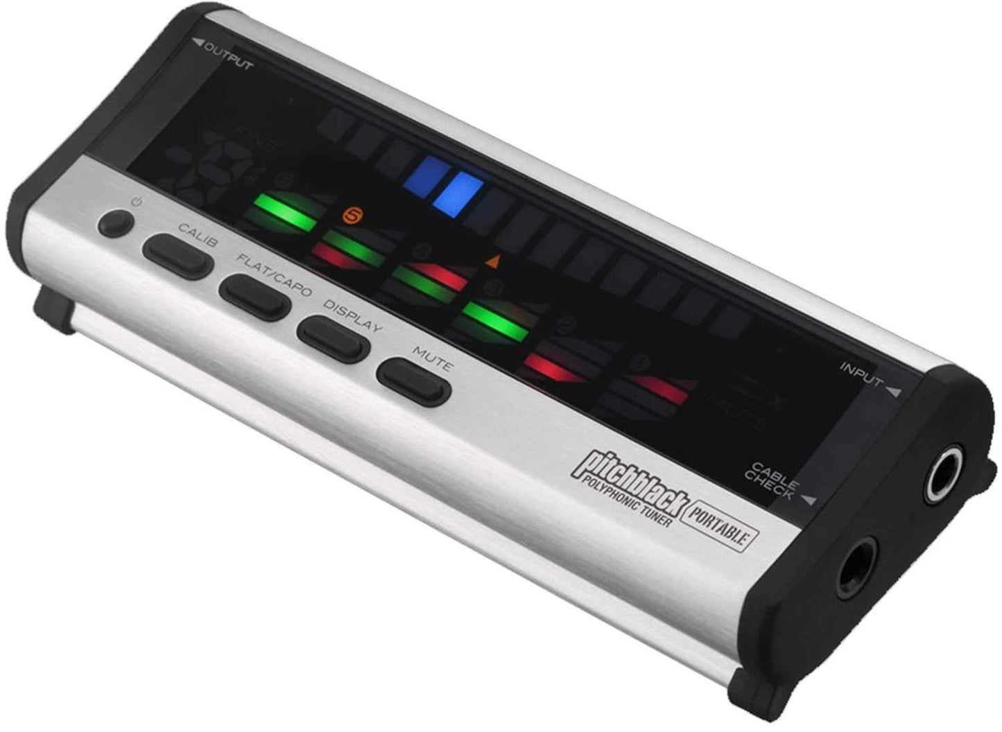 Korg PB04SI Pitchblack Portable Tuner - Silver - PSSL ProSound and Stage Lighting