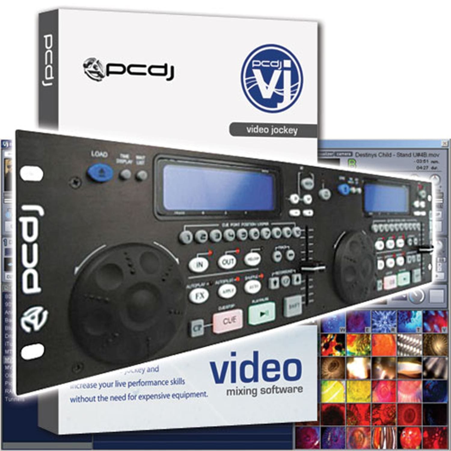 PCDJ VJ-DAC3 Video DJ Software with DAC-3 Controller - PSSL ProSound and Stage Lighting