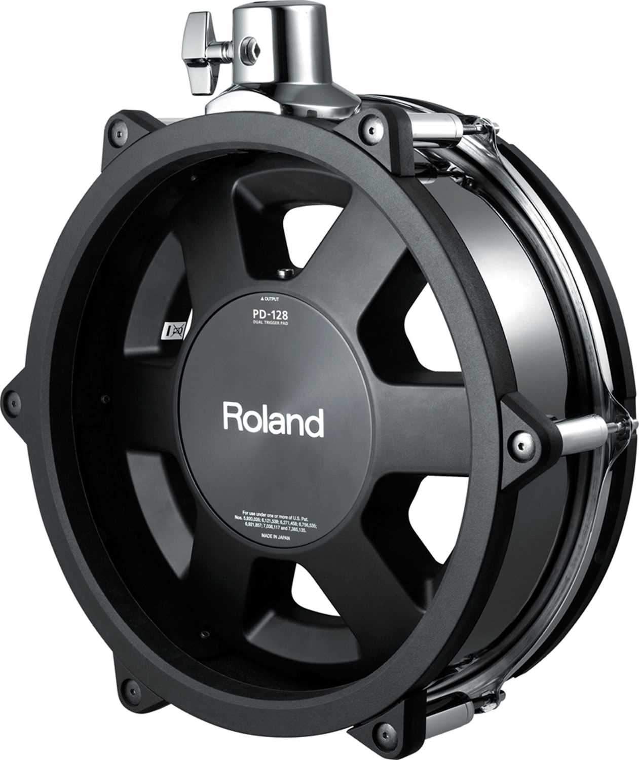 Roland PD-128-BC 12" Dual Trigger Pad-Black Chrome - PSSL ProSound and Stage Lighting