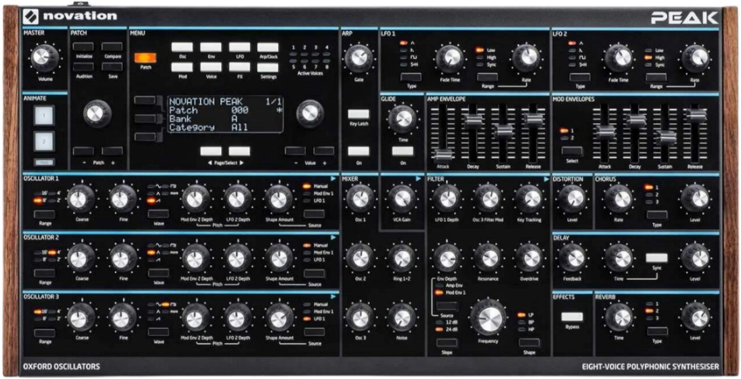 Novation Peak Polyphonic Synthesizer - PSSL ProSound and Stage Lighting