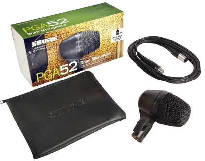 Shure PGA52-XLR Dynamic Kick Drum Mic with XLR Cable - PSSL ProSound and Stage Lighting