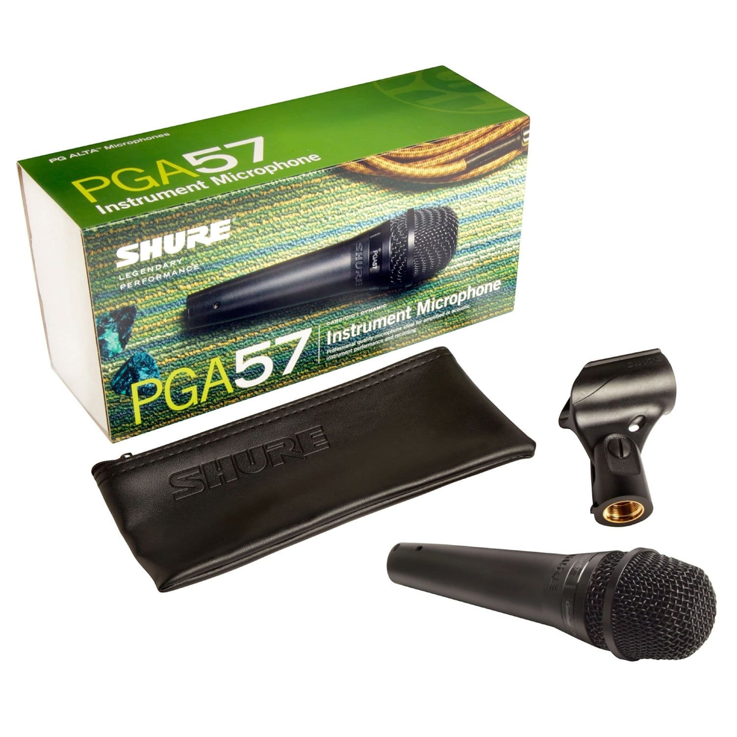 Shure Instrument Shure PGA57-LC Dynamic Instrument Microphone with No Cable – Solotech
