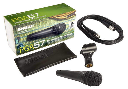 Shure PGA57-XLR Dynamic Instrument Mic with XLR-XLR - PSSL ProSound and Stage Lighting