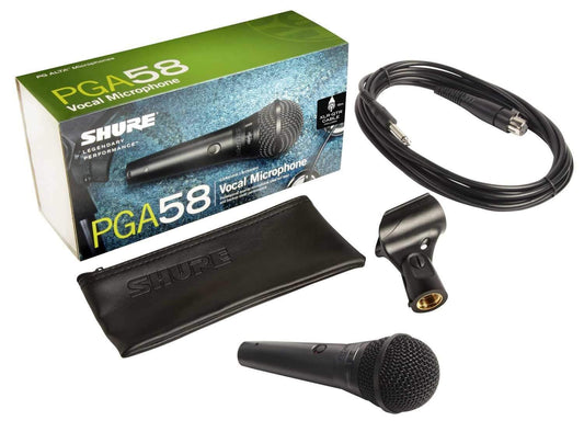 Shure PGA58-QTR Dynamic Vocal Mic with XLR-QTR Cable - PSSL ProSound and Stage Lighting