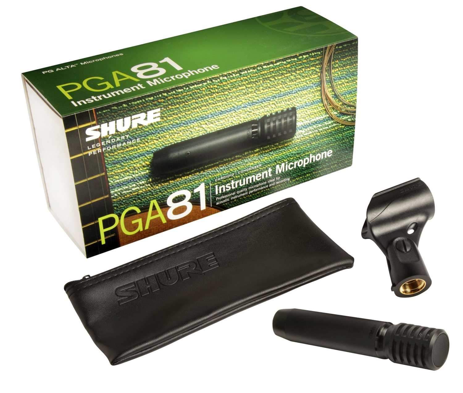 Shure PGA81-LC Small-Diaphragm Condenser Microphone with No Cable ...