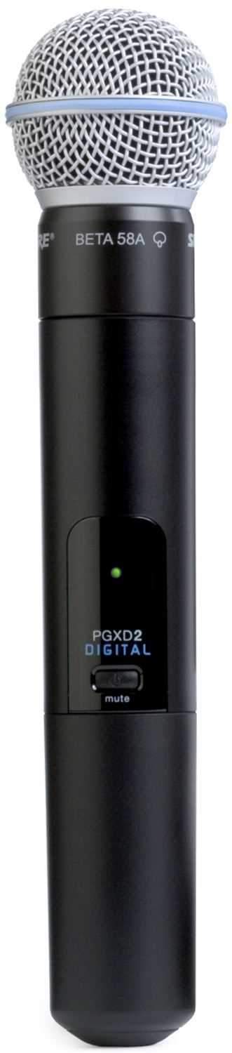 Shure PGXD2BETA58 Handheld Transmitter with BETA58A - PSSL ProSound and Stage Lighting