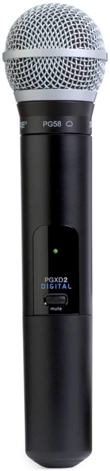 Shure PGXD2PG58 Handheld Transmitter with PG58 - PSSL ProSound and Stage Lighting