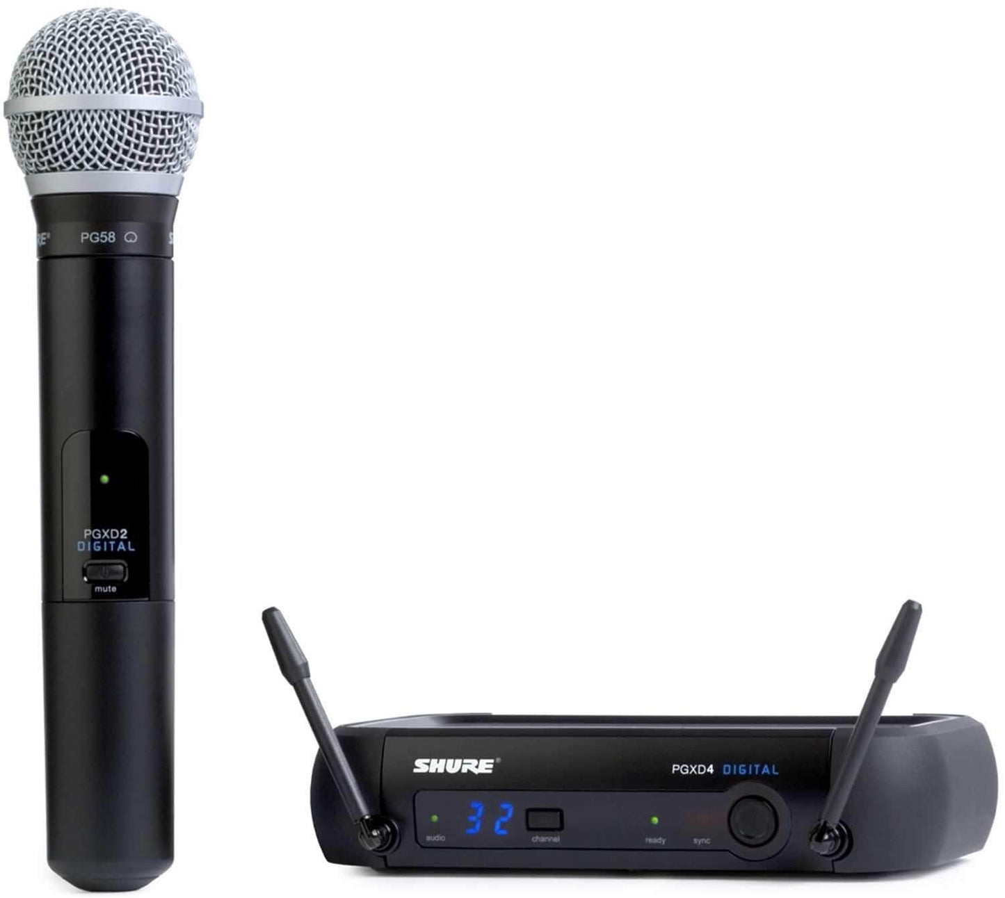 Shure PGX-D Digital Wireless Handheld Mic with PG58 - PSSL ProSound and Stage Lighting