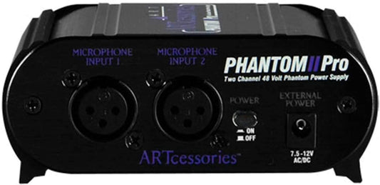 ART PHANTOMIIPRO Dual Phantom Power Adapter - PSSL ProSound and Stage Lighting