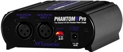 ART PHANTOMIIPRO Dual Phantom Power Adapter - PSSL ProSound and Stage Lighting
