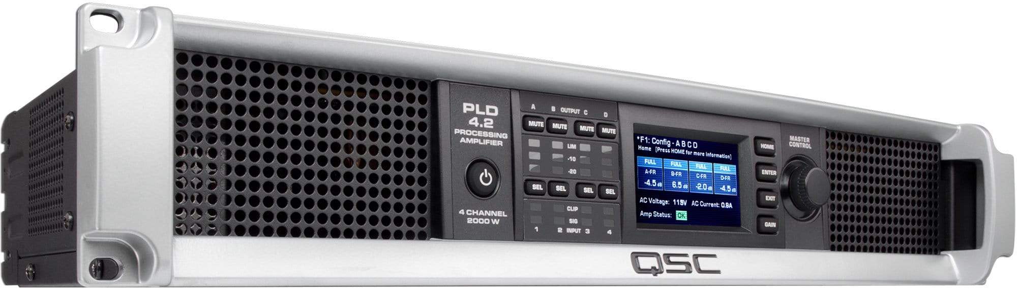 QSC PLD4.2 4-Channel 400W DSP Power Amplifier