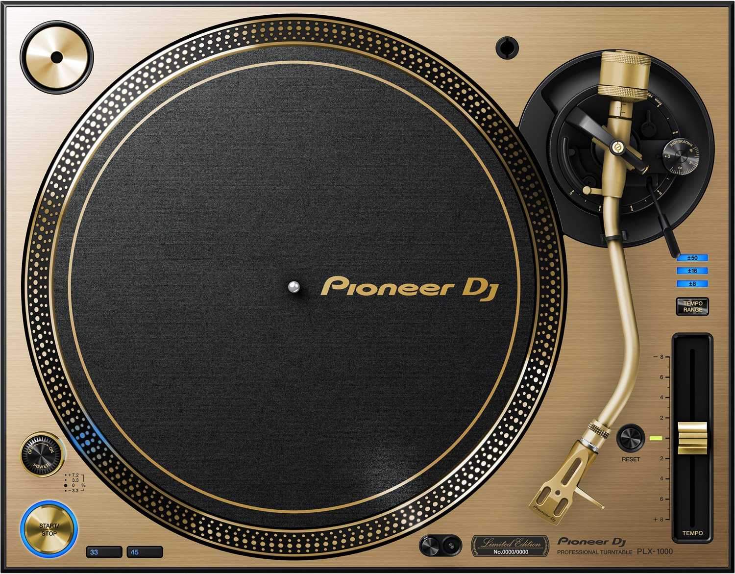 Pioneer DJ PLX-1000 Limited Edition Gold DJ Turntable