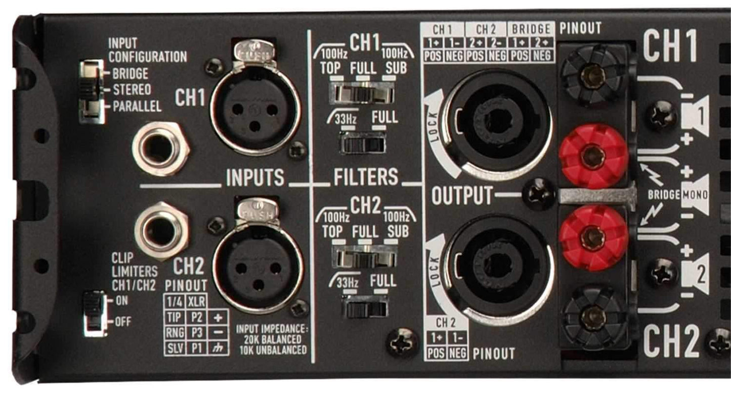 QSC PLX3602 Dual Channel Powerlight Amplifier 77 - PSSL ProSound and Stage Lighting