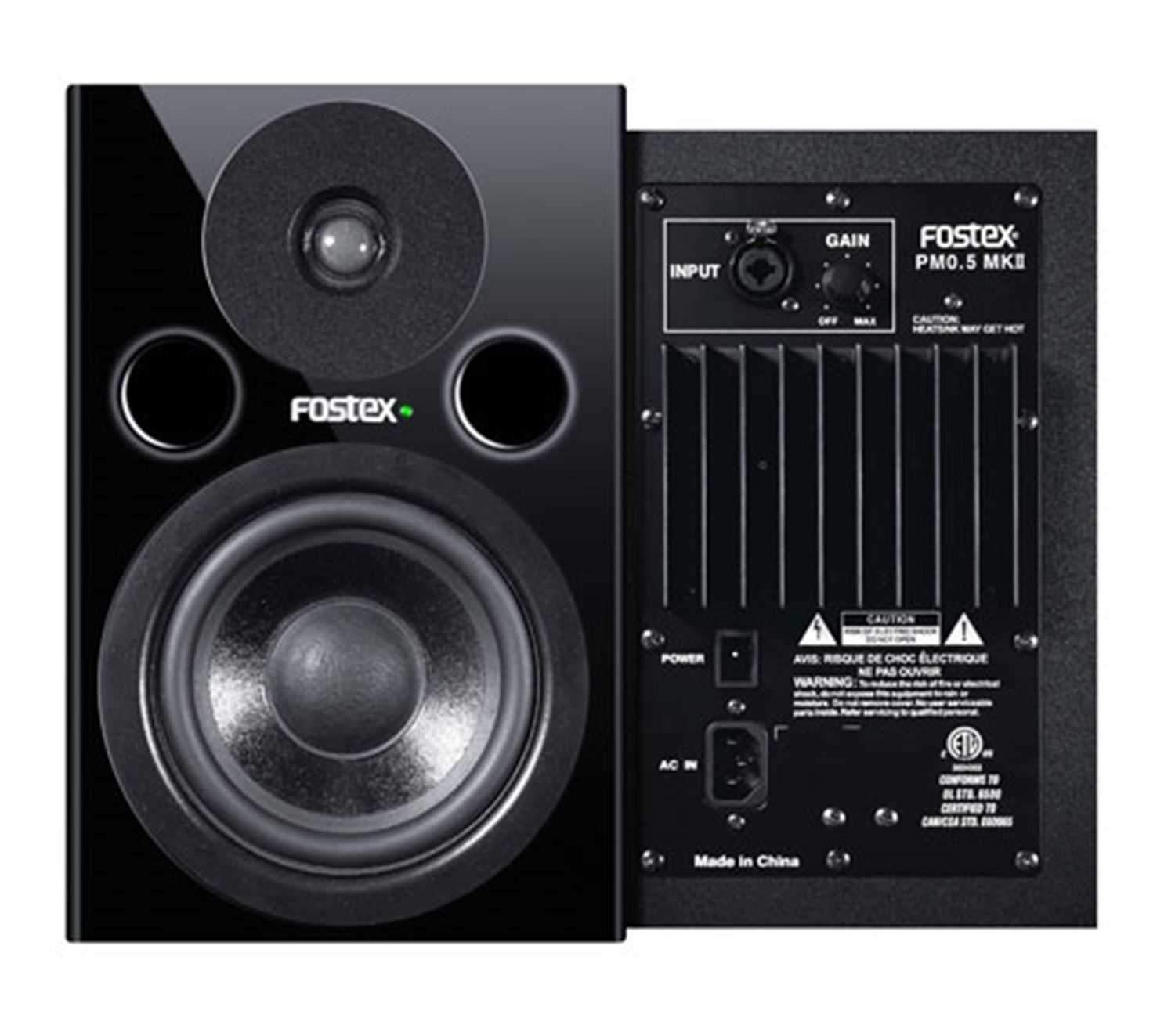 Fostex PM05-MKII 5in Active Studio Monitors Pair - PSSL ProSound and Stage Lighting