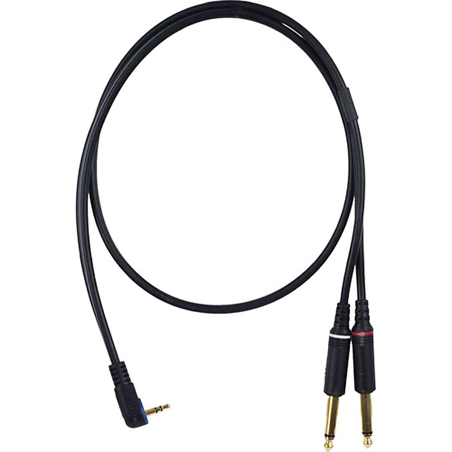 Mogami 3.5mm Right (M) to Dual 1/4 (M) 3 ft Cable - PSSL ProSound and Stage Lighting