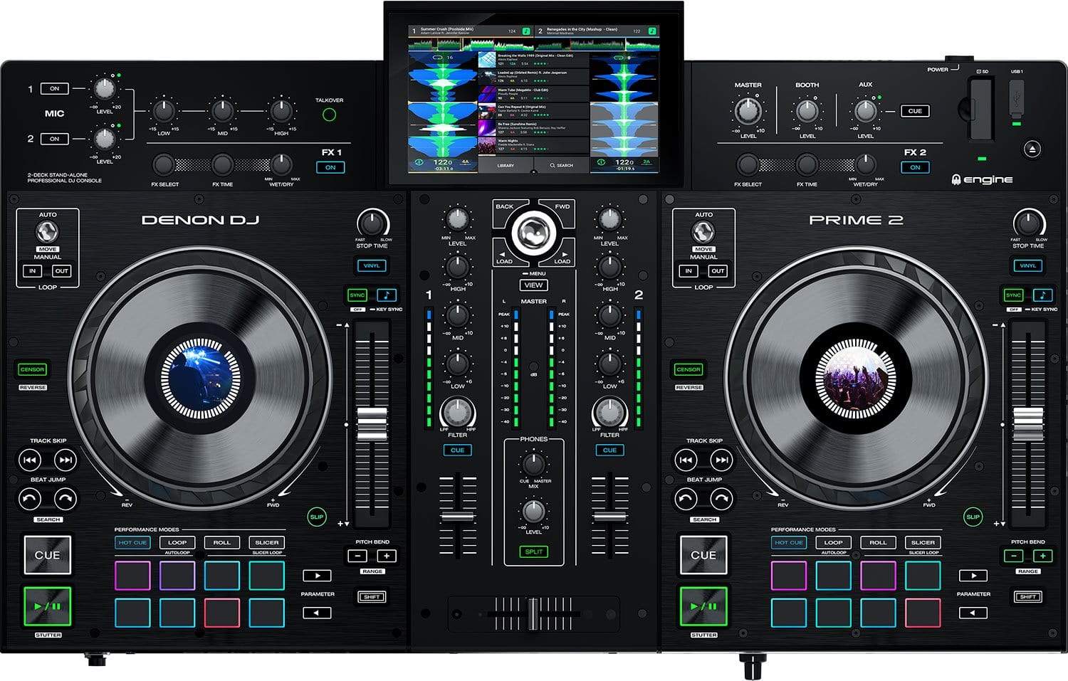 Denon DJ Prime 2 Smart DJ Console with 7In Touchscreen