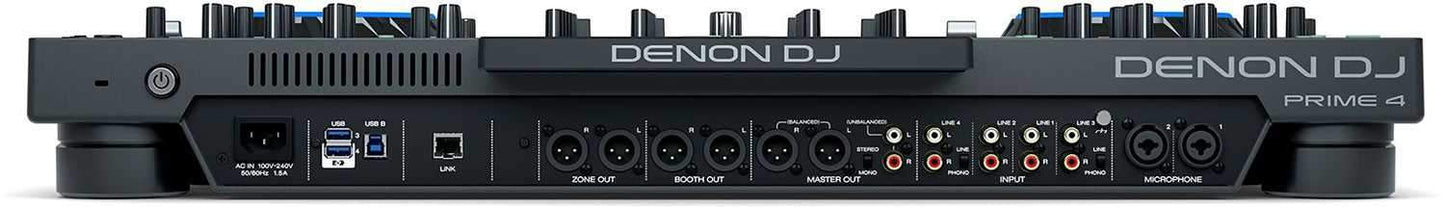 Denon DJ Prime 4 Standalone 4-Deck DJ System with Touchscreen - PSSL ProSound and Stage Lighting