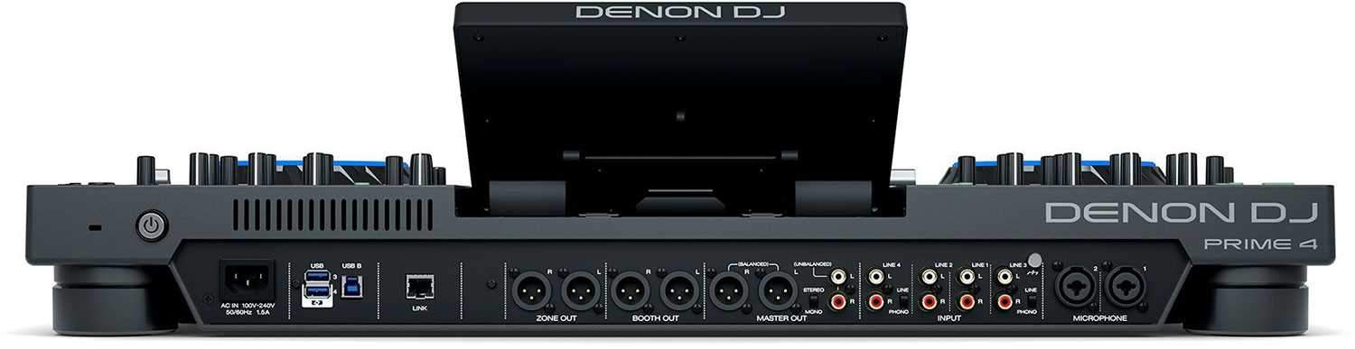 Denon DJ Prime 4 Standalone 4-Deck DJ System with Touchscreen - PSSL ProSound and Stage Lighting