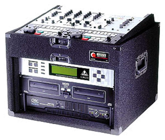 Odyssey Pro Slant Rack 10 Space Top/6 Lower Blk - PSSL ProSound and Stage Lighting