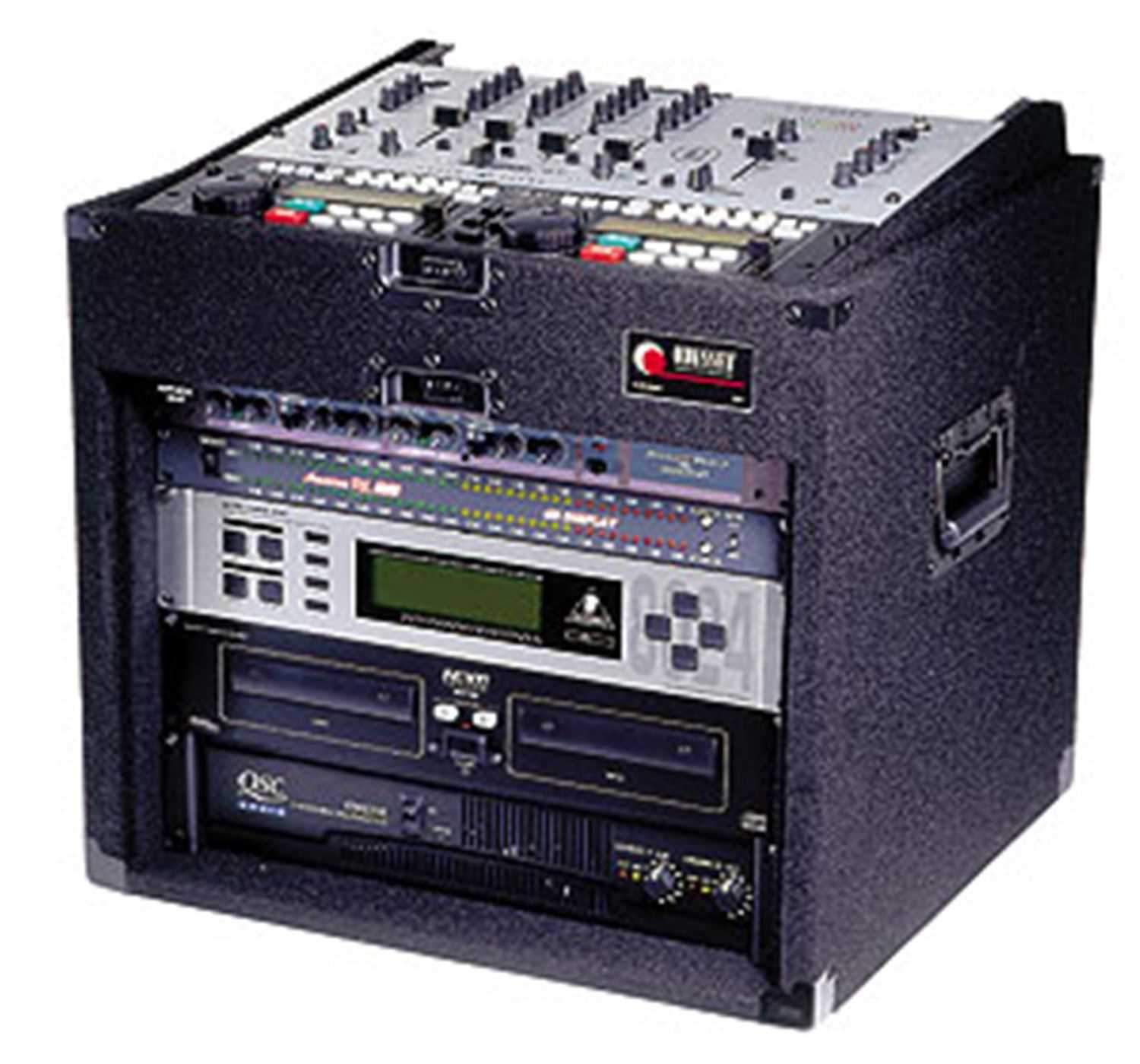 Odyssey Pro Slant Rack 10 Space Top/8 Below Blk