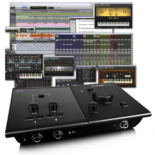 Avid Pro Tools M-Powered Fast Track C400 Bundle - PSSL ProSound and Stage Lighting