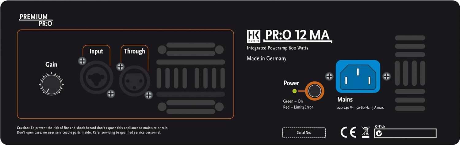 HK Audio PRO12MA Powered Stage Monitor Speaker - PSSL ProSound and Stage Lighting