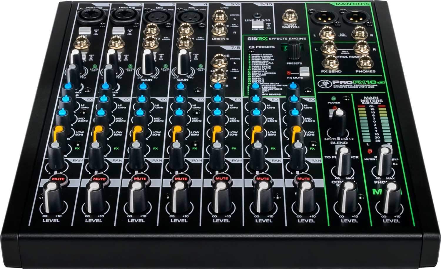 Mackie ProFX10v3 10-Channel Effects Mixer with USB - PSSL ProSound and Stage Lighting