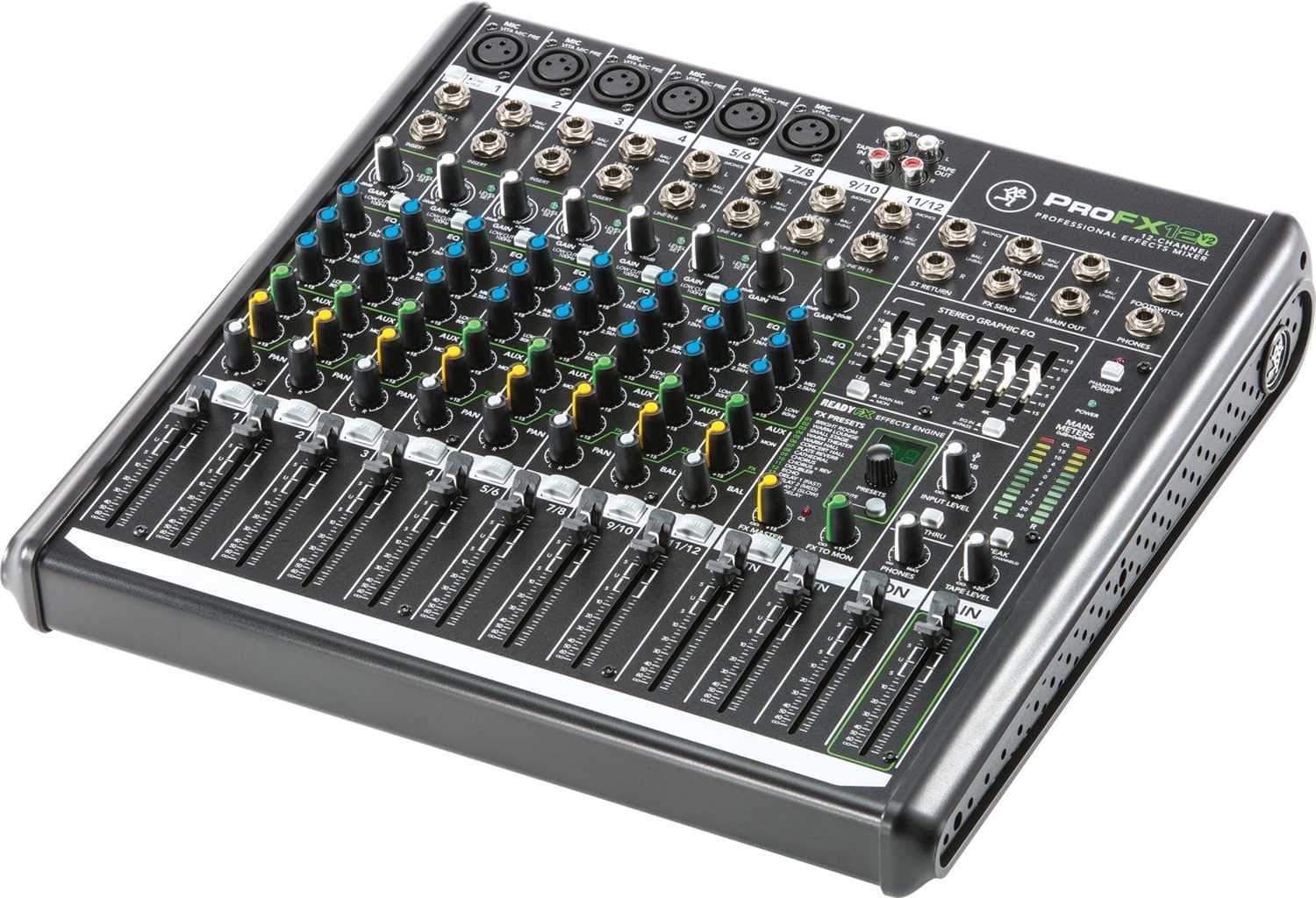 Mackie ProFX12v2 12-Channel PA Mixer with USB & FX - PSSL ProSound and Stage Lighting