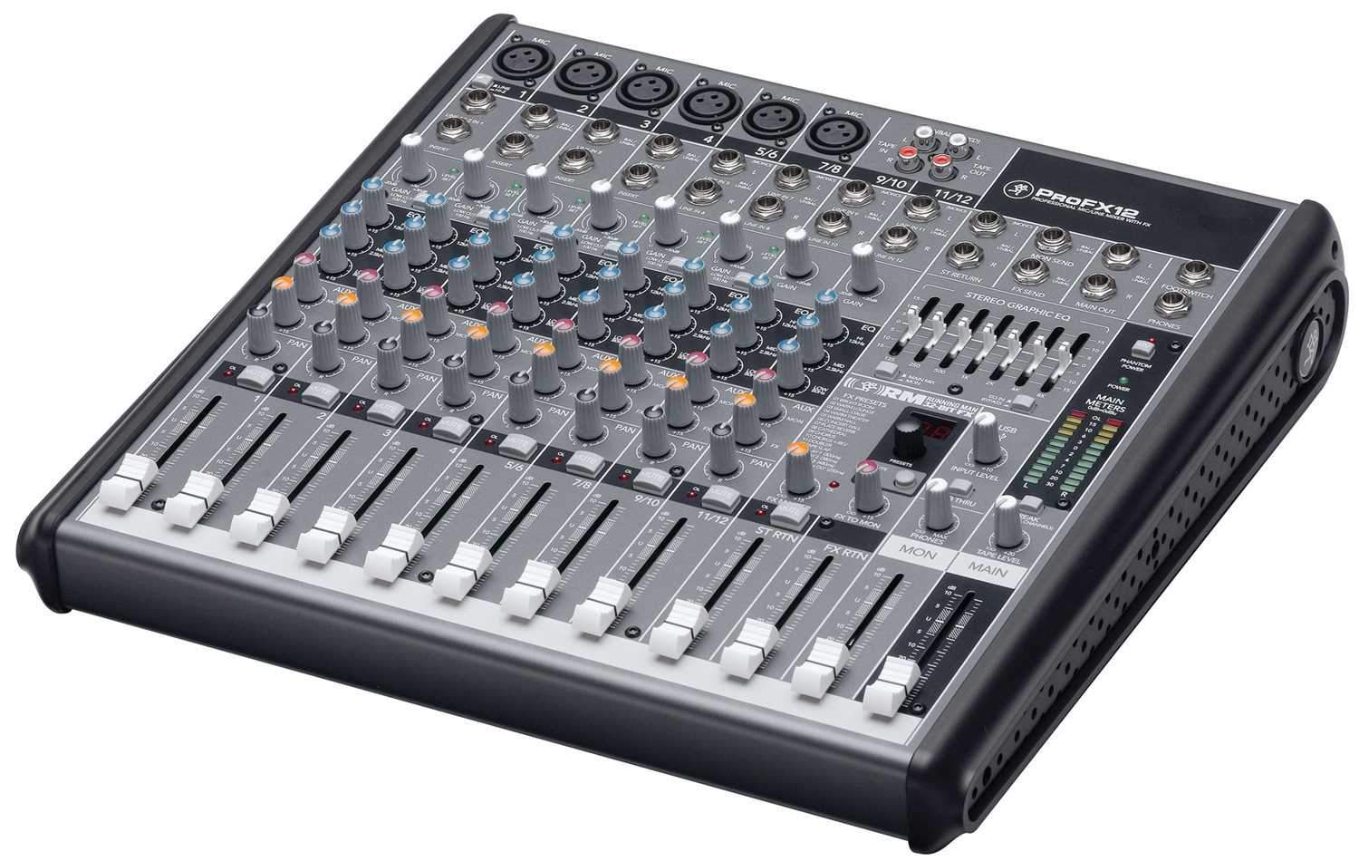 Mackie PROFX12 Compact 12 Ch PA Mixer with FX & USB