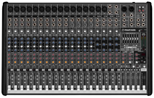 Mackie ProFX22 22 Ch 4 Bus PA Mixer with FX & USB - PSSL ProSound and Stage Lighting