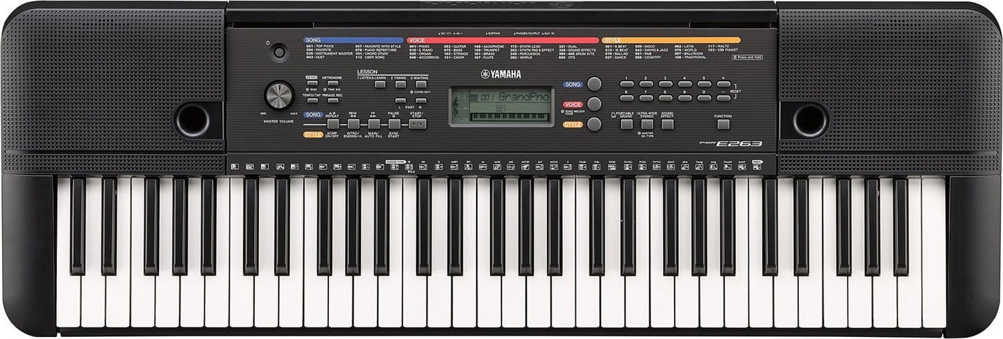 Yamaha PSRE263 61-Key Entry-Level Portable Keyboard - PSSL ProSound and Stage Lighting