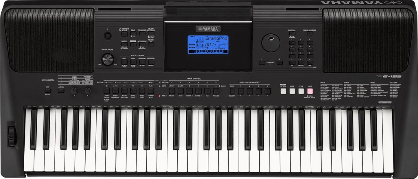 Yamaha PSRE453 61-Key High-Level Portable Keyboard - PSSL ProSound and Stage Lighting