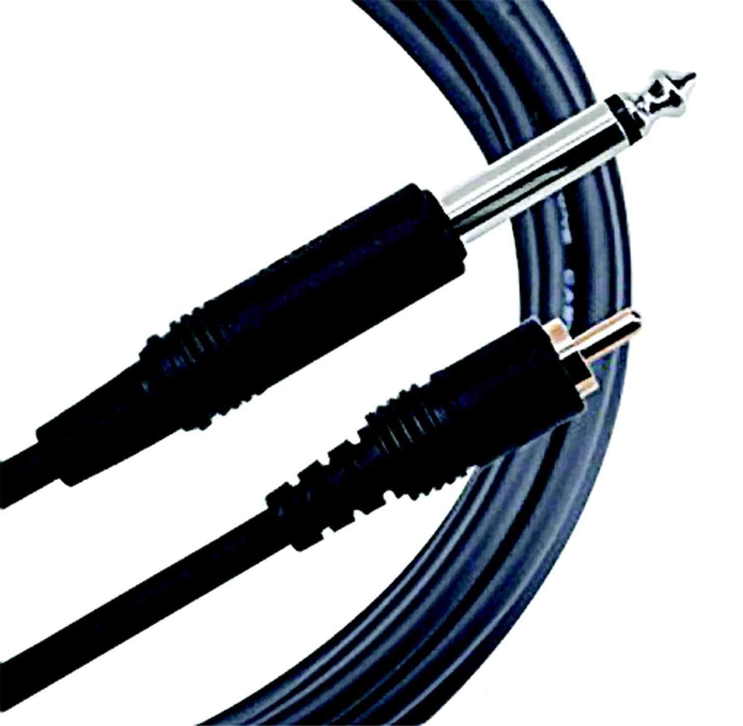 Mogami Pure Patch RCA to 1/4 TS Cable 3ft - PSSL ProSound and Stage Lighting