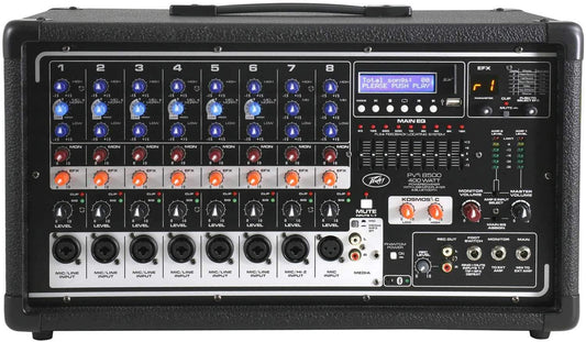 Peavey PVi 8500 8 Ch 400W Powered PA Mixer - PSSL ProSound and Stage Lighting