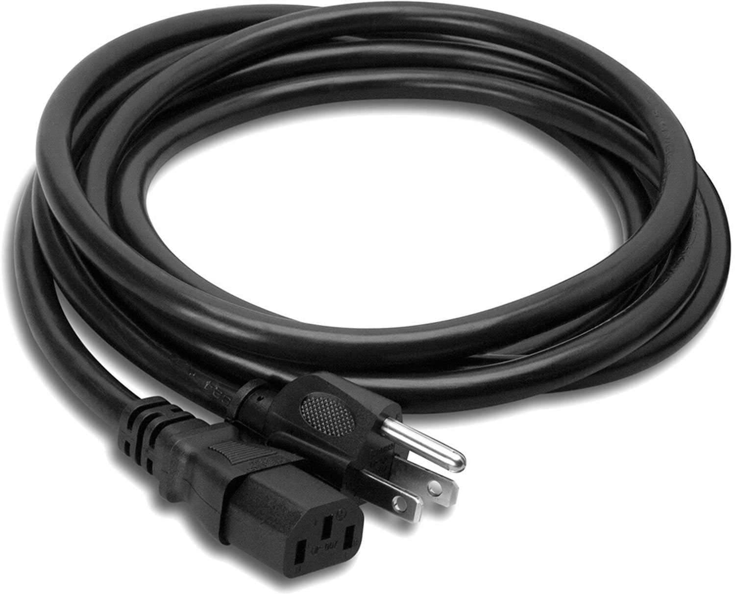 Hosa grounded 3 wire iec power cable 14awg 8 foot