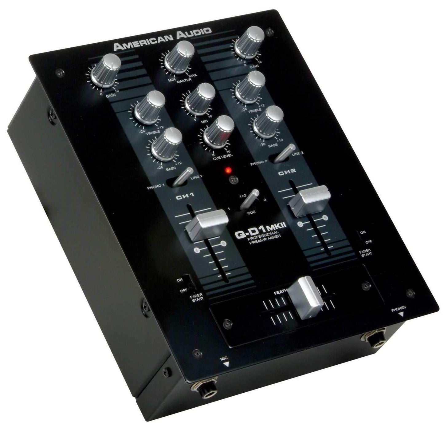 American Audio Q-D1 MKII 2-Channel DJ Mixer - PSSL ProSound and Stage Lighting