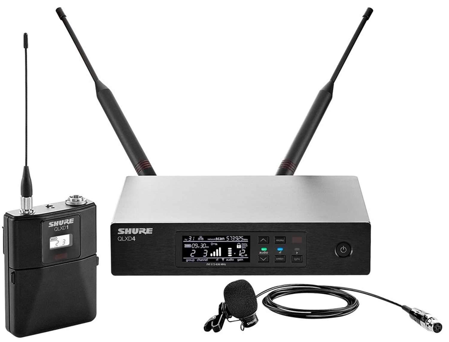 Shure QLXD Wireless Lavalier Mic Sys with WL184 G50 - PSSL ProSound and Stage Lighting