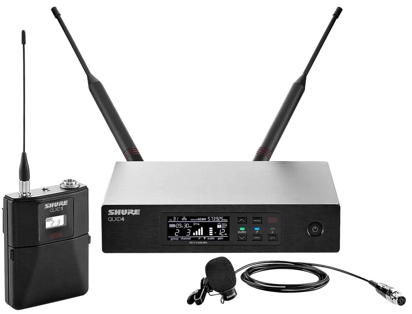 Shure QLXD Wireless Lavalier Mic System with WL184 - PSSL ProSound and Stage Lighting